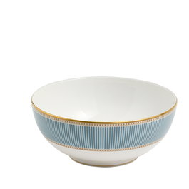 Wedgwood Bol Helia 18 cm, Decorado a Mano con Oro de 22 Quilates, Fabricado en Inglaterra, Apto Lavavajillas
